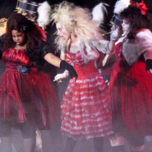Amber Riley, Heather Morris, Glee Amber Riley, Heather Morris, Glee